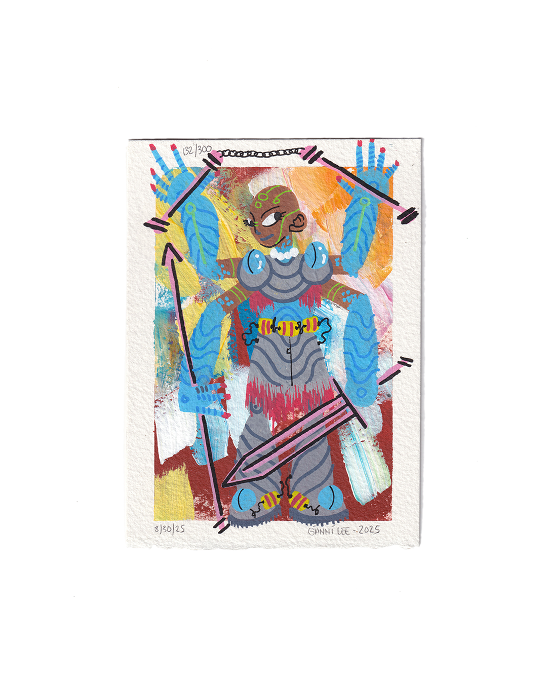 The Armored Warden - Drawing #132 of 300