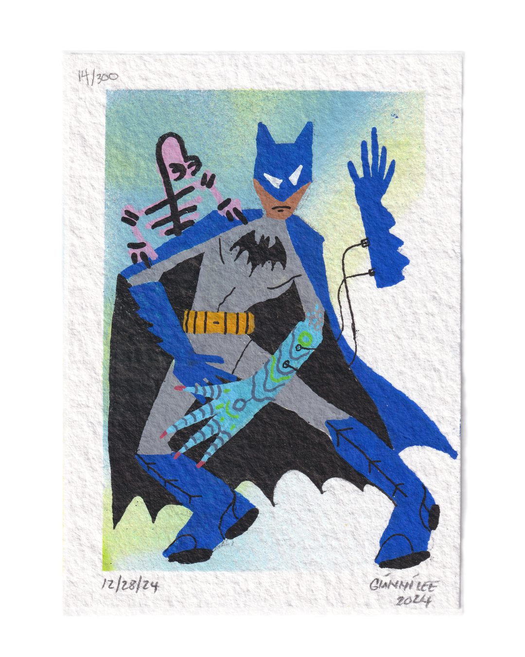 "The Caped Crusader" - Drawing  #14 of 300