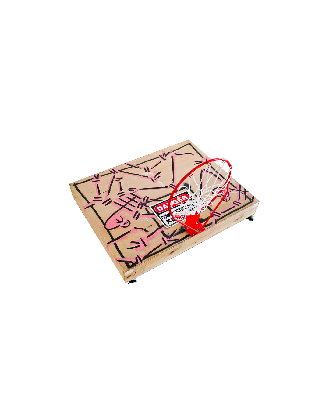 Wooden BASKETBALL Goal* SCULPTURE