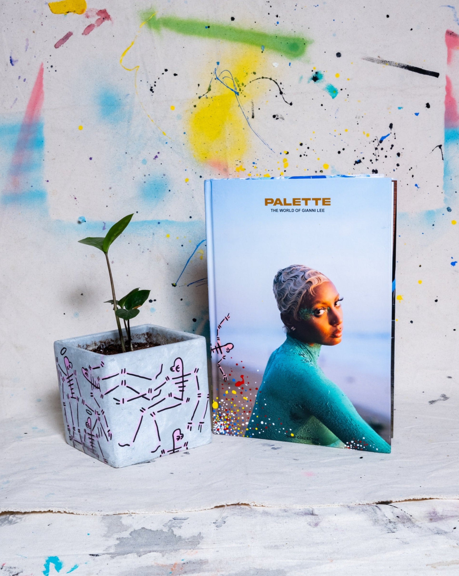 Palette: The Paintings and Photography of Gianni Lee w/ Hand Painted Cover